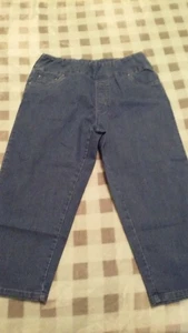 Blair Marke Denim Caprihose Pull-On Vorder- & Gesäßtaschen Größe 12 - kleinere Taille - Bild 1 von 5