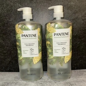 2x Pantene Essential Botanicals Rosemary & Lemon Shampoo Volumizing Jumbo 38.2oz - Picture 1 of 1