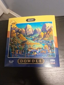 Dowdle Folk Art Zion National Park 500 Piece Jigsaw Puzzle 16 x 20" 888584 358.1 - Picture 1 of 4
