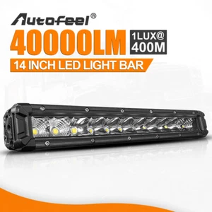 14inch 120W Combo LED Work Light Bar Spot Flood Driving Offroad SUV UTV ATV Boat - Picture 1 of 7