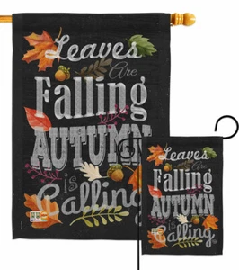 Autumn is Calling Fall Garden Flag Harvest & Decorative Gift Yard House Banner - Picture 1 of 17