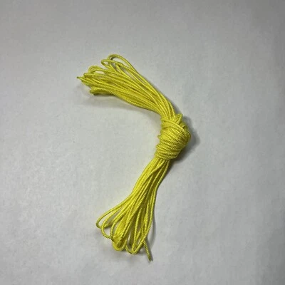 10 Yards Ninjalax Sidewall Topstring #3 (3/32”) Dia. Bright Yellow Cord String - Image 1 of 2