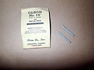(2) Vintage Olson No. 15, 9/64" x 1-5/16" Boat Motor Shear Pin Set. - Picture 1 of 3