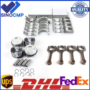 Pistons Rings Set & 4x Con Rods & Bearings Set For BMW 328i 528i X3 N20B20 2.0T - Picture 1 of 1