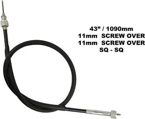458995 Speedo Cable for Yamaha (longer version of 458980: length = 43"/1090mm) - Picture 1 of 1