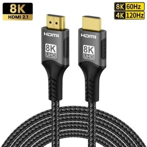 Highwings 8K 10K 4K HDMI Cable 48Gbps 6.6FT/2M, Certified Ultra High Speed HDMI - Picture 1 of 8