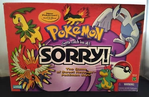 Pokemon Sorry! Board Game Gold & Silver Edition Vintage Hasbro 2001 Complete VG+ - Picture 1 of 12