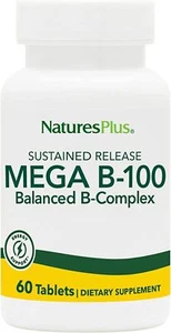 Natures Plus MEGA B-100 - 60 tablets (373.33 EUR/kg) - Picture 1 of 3
