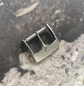 Mirror finish polished Stainless Steel 16mm inner opening vintage watch buckle - Picture 1 of 4