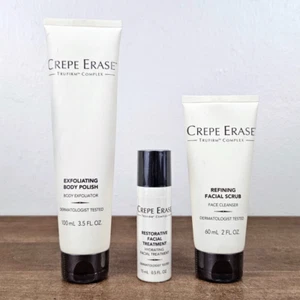 Crepe Erase Body Polish Facial Scrub Restorative Facial TreatmentLot of 3 SEALED - Picture 1 of 1