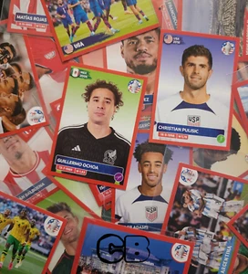🔴 Panini 2024 Copa America USA RED Parallel Stickers ** YOU PICK ** - Picture 1 of 119