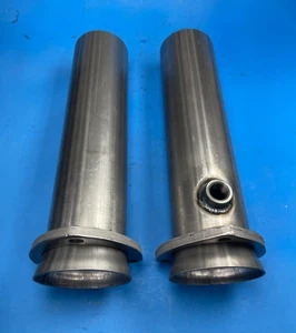 12" 3" Header to 3"OD Aluminized 3 Bolt With 02 Bung Socket Collector Reducer - Picture 1 of 7
