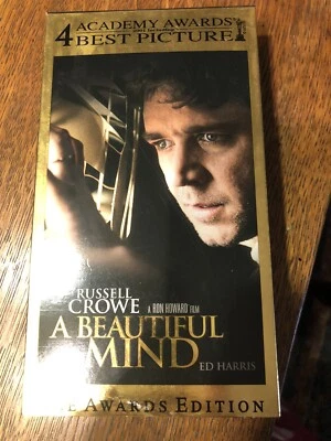 A Beautiful Mind ( Russell Crowe, Ed Harris ) VHS - Image 1 of 2