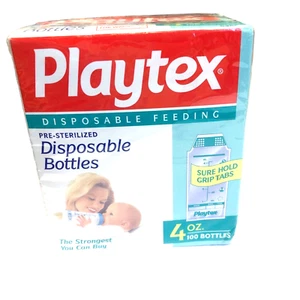 Playtex Baby Disposable Bottle Liners NEW In Box Of 100 4 Ounces Sealed 1995 - Picture 1 of 6
