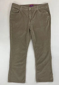 Westport Woman Corduroy Beige Khaki Cream Pants Size 16W Bootcut Stretch Spandex - Picture 1 of 10