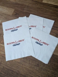 5 x "Scoops Ahoy" Napkins | Stranger Things Live Show Merch | Chips Ahoy! Collab - Picture 1 of 6