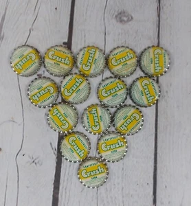 15 Vintage Crush Grapefruit Bottle Caps Cork Back - Picture 1 of 3