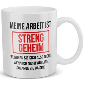 Lustige Tasse Büro Humor Spruch Geschenk Arbeitskollege Kaffeetasse Witzig Tee - Bild 1 von 14