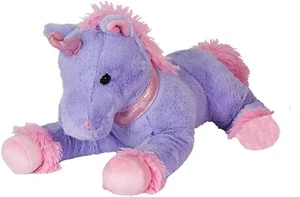 KellyToy 24" Laying Unicorn Stuffed Animal, Purple - Picture 1 of 2