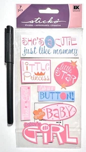 Sticko Baby Daddy's Girl Stickers Scrapbooking Embellishment Card - Picture 1 of 1