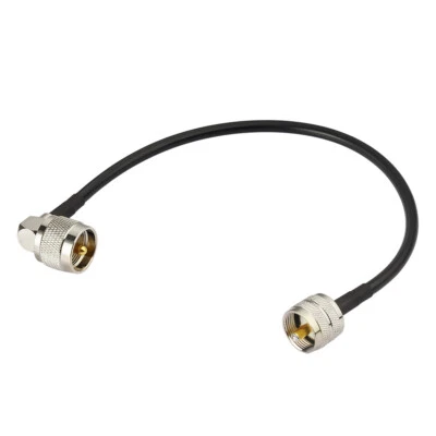 UHF (PL259) Male to Male Low Loss Coax Cable RG58 3ft for CB Ham Two Way Radio - Image 1 of 3
