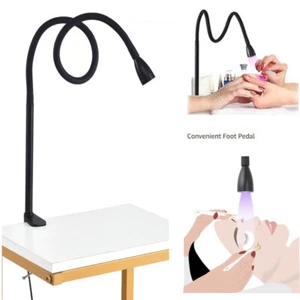 UV Curado LED Escritorio Abrazadera de Mesa Lámpara Esmalte de Uñas Luz de Pestañas Interruptor de Pie - Imagen 1 de 9