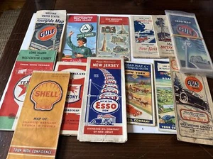 Vintage Maps State & Road Maps,Travel Brochures, New York, Gas Advertising SHELL - Picture 1 of 11