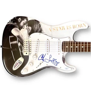 Lady Gaga Bradley Cooper Signed Guitar Custom Graphics JSA COA A Star is Born  - Picture 1 of 2