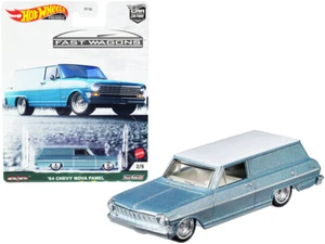1964 Chevrolet Nova Panel Light Blue Metallic with White Top "Fast Wagons" Se... - Picture 1 of 1