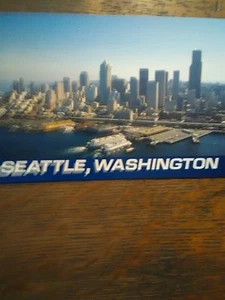 cartolina d'epoca WASHINGTON STATE FERRIES SKY LINE DA SEATTLE WASHINGTON - Foto 1 di 12