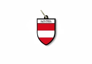 keychain key chain ring flag national souvenir shield austria - Bild 1 von 1