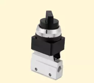 Pneumatik Handventil 2/2 Wege 1/8" 1,5 - 8 bar NEU! Pneumatik Druckluftschalter - Bild 1 von 4