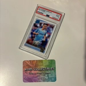 Man City Phil Foden RC Clasificado PSA 9 - 2018/19 Panini Donruss Clasificado Novato #179 - Imagen 1 de 2