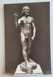 RPPC ST JEAN BAPTISTE RODIN BRONZE SCULPTURE MUSEE DE LUXEMBOURG - Picture 1 of 2