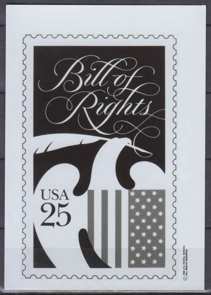 Photo Essay, USA Sc2421 Constitution Bicentennial, Bill of Rights - Image 1 of 1