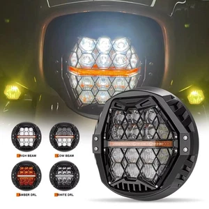 For Harley 2010-2011 Street Glide Trike FLHXXX 7" DRL Combo Beam Spot Headlight - Picture 1 of 10