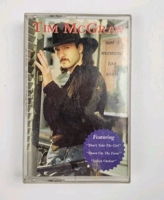 Tim McGraw Not A Moment Too Soon Cassette Tape - Image 1 of 4