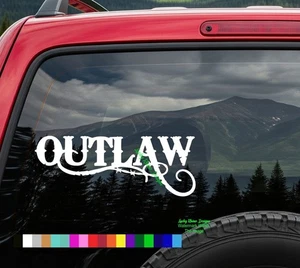 Western Outlaw Aufkleber Autoaufkleber LKW Auto Fenster Vinyl Country Cowboy Geschenk - Bild 1 von 4