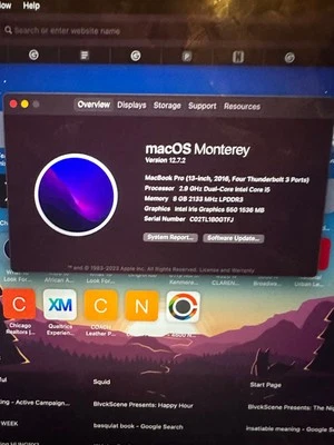 Apple MacBook Pro 2016 13" Touchbar (A1989) | i5 2.9GHz | 8GB RAM | 256GB SSD - Image 1 of 4