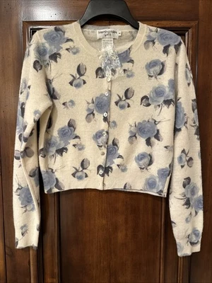 Bloomingdale’s Y.e.s. Cárdigan Floral Jardín Lana By Bloomingdale’s Lambs Talla S Foto 1 de 3