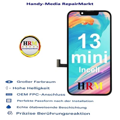 Erstklassiges Display für iPhone 13 Mini LCD INCELL 3D Touch Screen+Rahmenkleber - Bild 1 von 4