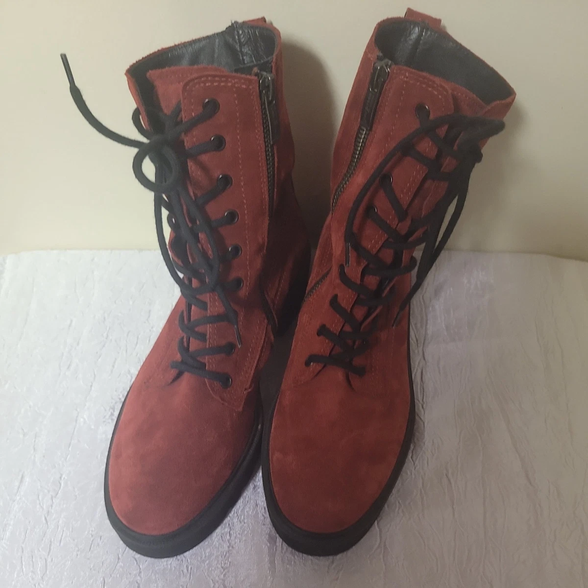 Red Suede Boots for Women for sale | eBay