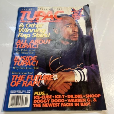 Word Up! Magazine 1996 TUPAC SHAKUR Tribute Snoop Dogg Ice T rap hip hop - Image 1 of 4