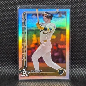 2025 Topps Series 1 Brent Rooker Rainbow Foil #129 Athletics - Bild 1 von 2
