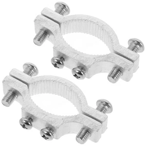 2 Pcs Lamp Support Tube Clamp Motorcycle Tool Mirror Holder Mount Bracket for - Photo 1 sur 12