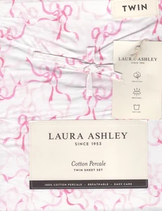 Juego de sábanas dobles Laura Ashley arcos de arrastre rosa 3 piezas granja elegante casa de campo blanco - Imagen 1 de 4