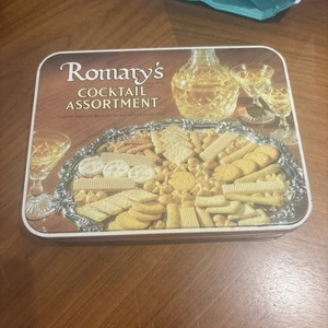 VERY RARE VINTAGE ROMARYS COCKTAIL ASSORTMENT TIN VGC RETRO  - Picture 1 of 6