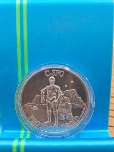 Vintage Kenner Star Wars POTF C-3PO Protocol Droid Coin - Picture 1 of 2