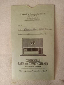 Vintage 1965/6 Alexandria IN Public Elem School  Grade 3 Report Card - Picture 1 of 6