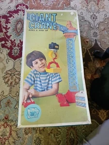 Vintage 1970’s Big Toy Box Sears Giant Crane With Instructions #58222 Read - Picture 1 of 13